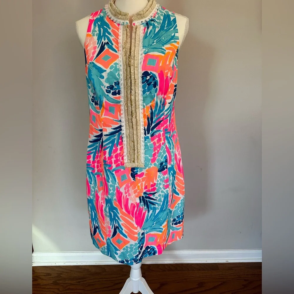 NWT - Lilly Pulitzer size 12 - Alexa shift dress - Picture 3 of 3